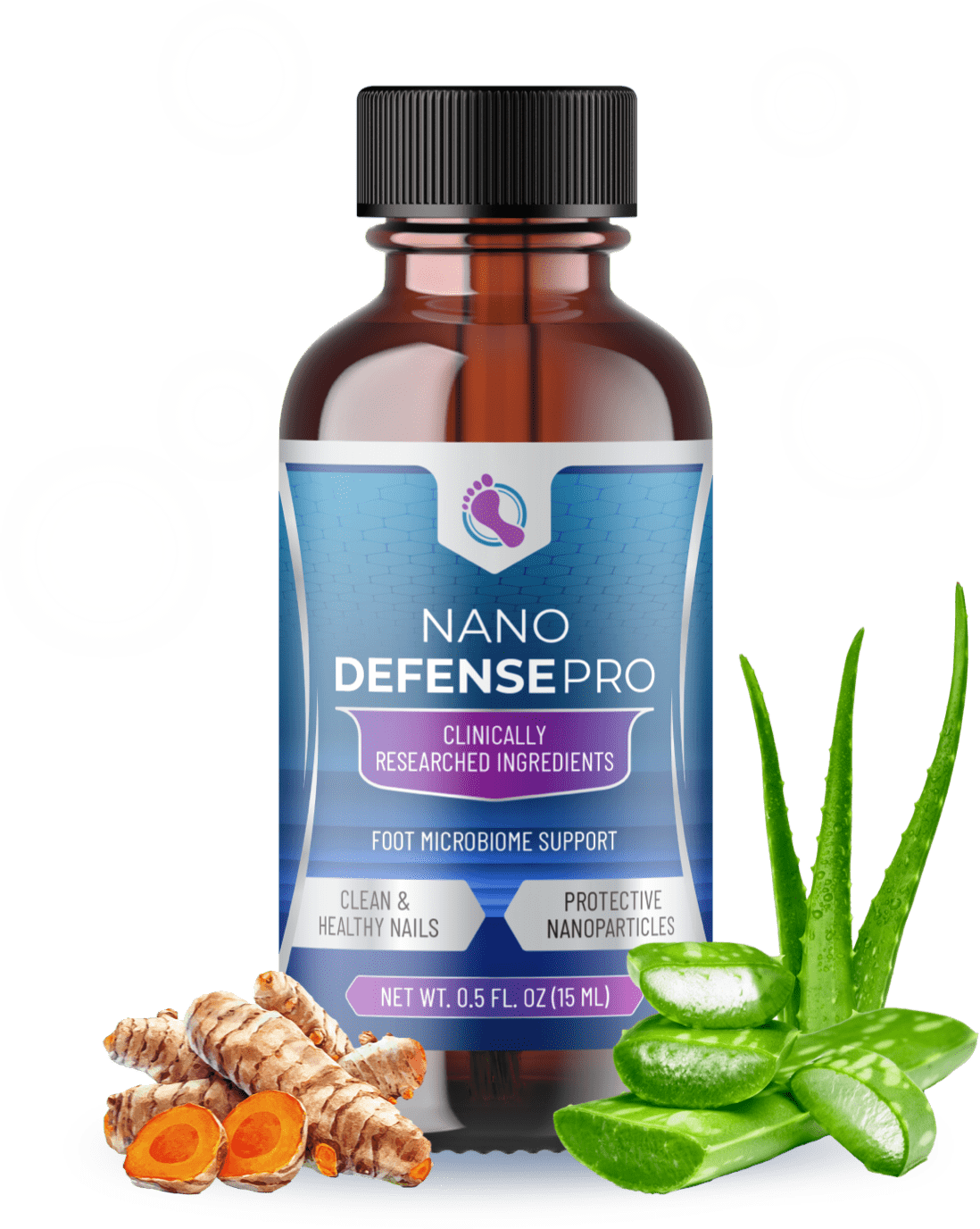 NanoDefense Pro 1 bottle with ginger and aloe vera